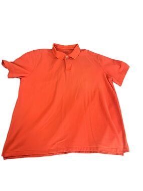 L.L. Bean Men’s XXL Tall Traditional Fit Polo Shirt – Vibrant Coral Orange